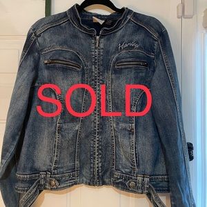 Women Harley Davidson Denim Jacket